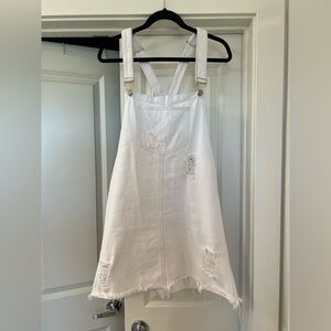 White Denim Impressions Dress
